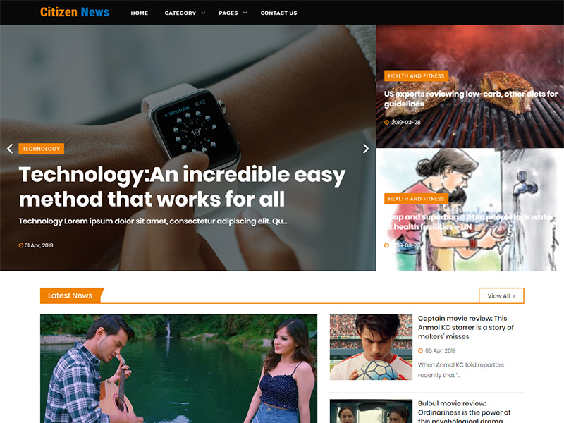 Citizen News: Chillo Pat - News & Media Website Design